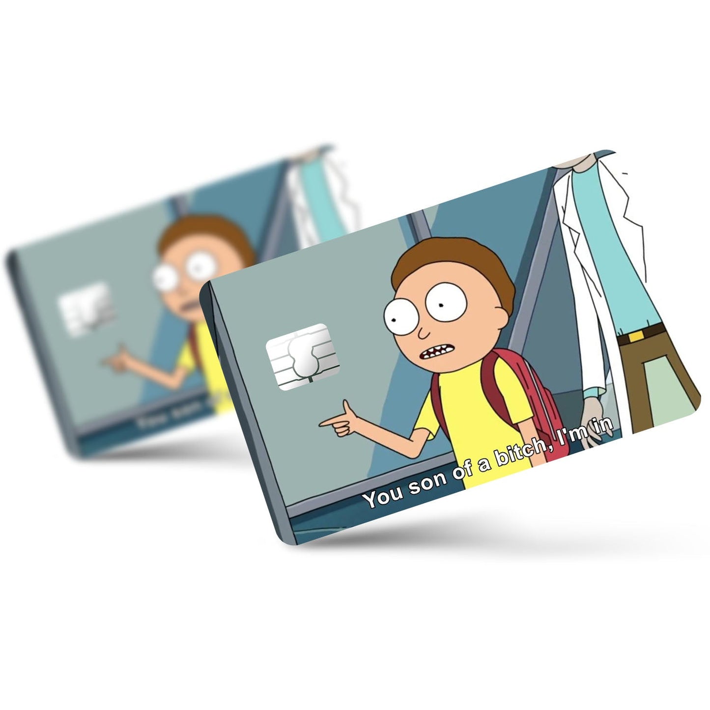 Flex Designs Credit Card Morty You Son of a B Full Skins - Anime Rick and Morty Credit Card & Debit Card Skin