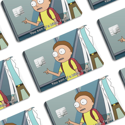Flex Designs Credit Card Morty You Son of a B Window Skins - Anime Rick and Morty Credit Card & Debit Card Skin