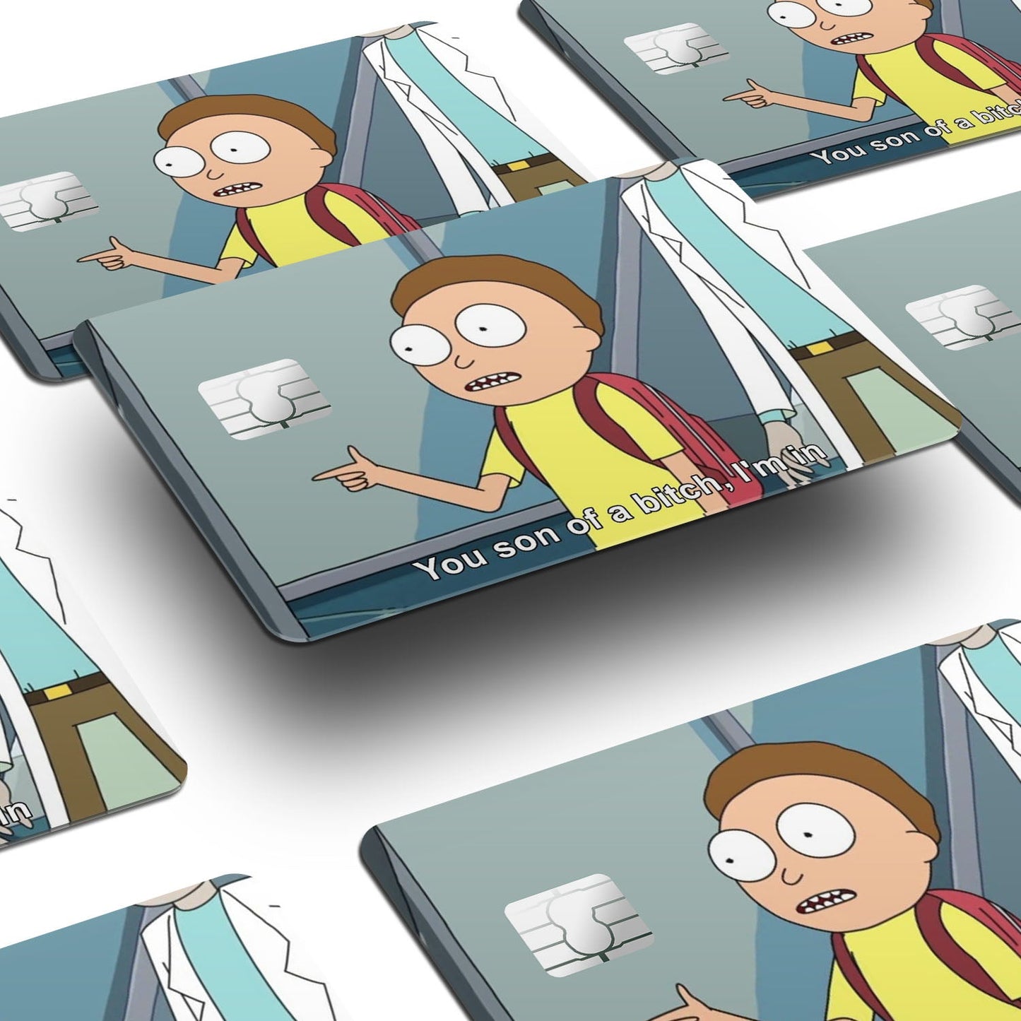 Flex Designs Credit Card Morty You Son of a B Window Skins - Anime Rick and Morty Credit Card & Debit Card Skin
