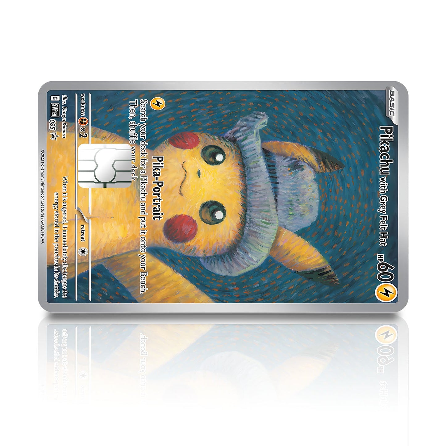 Flex Designs Credit Card Pokemon Grey Hat Pikachu Card Full Skins - Anime Pokemon Credit Card & Debit Card Skin