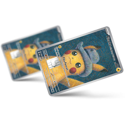 Flex Designs Credit Card Pokemon Grey Hat Pikachu Card Full Skins - Anime Pokemon Credit Card & Debit Card Skin