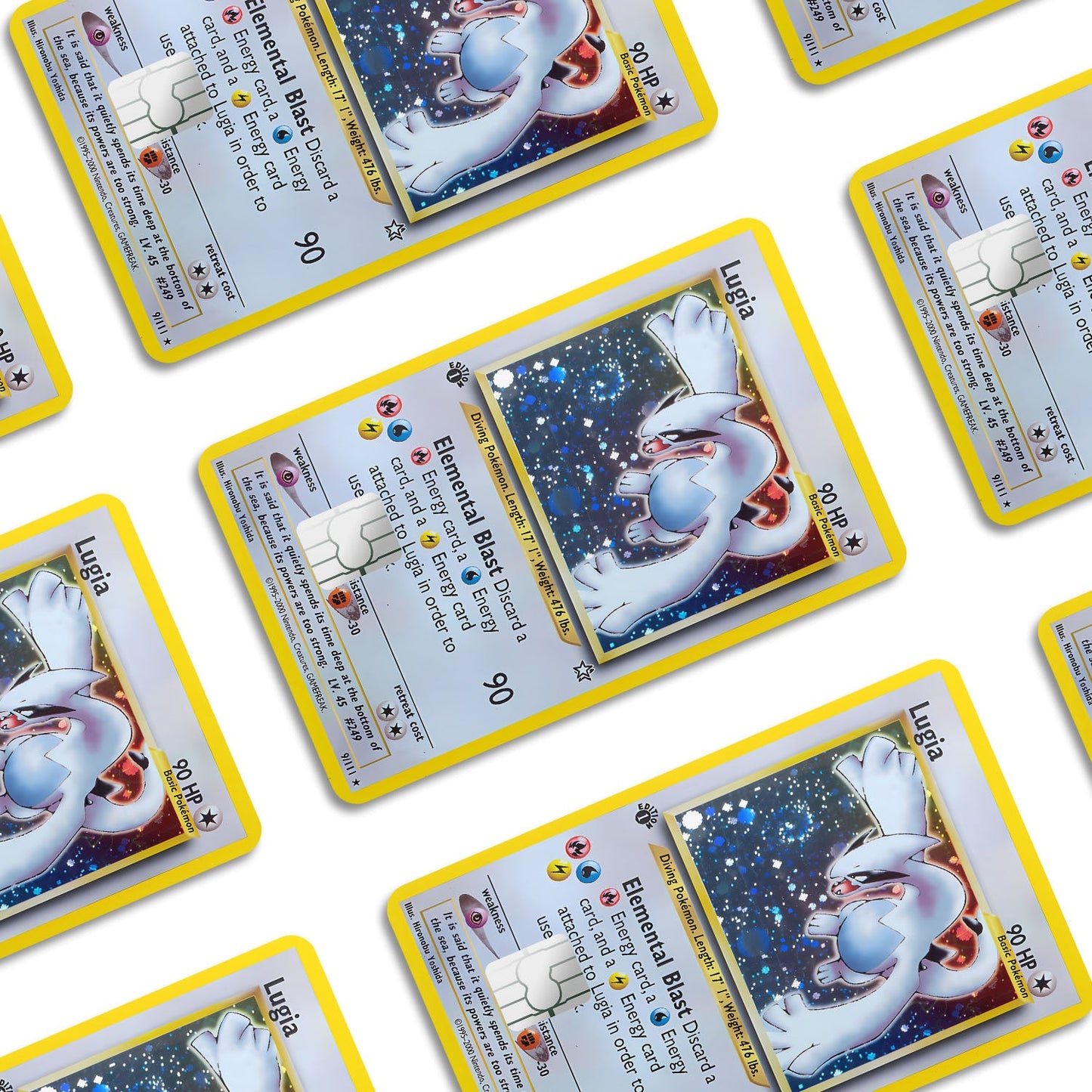 Flex Designs Credit Card Pokemon Lugia Card Window Skins - Anime Pokemon Credit Card & Debit Card Skin