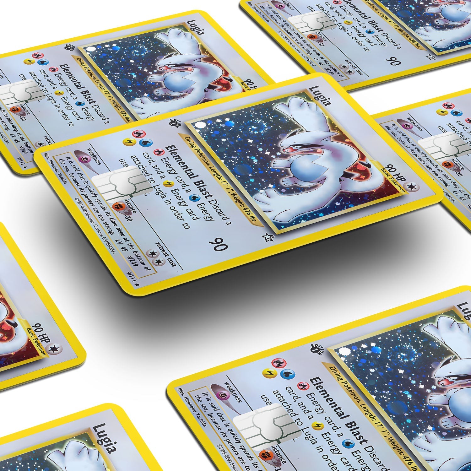 Flex Designs Credit Card Pokemon Lugia Card Window Skins - Anime Pokemon Credit Card & Debit Card Skin