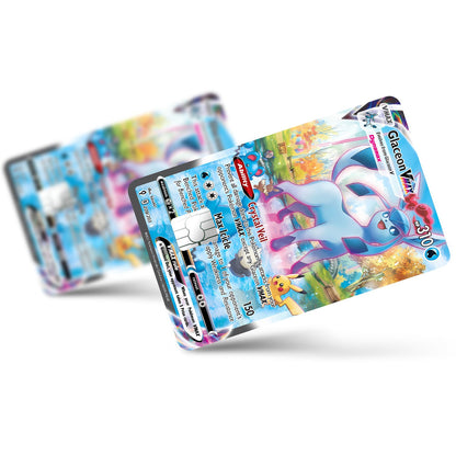 Flex Designs Credit Card Pokemon Rare Glaceon Card Full Skins - Anime Pokemon Credit Card & Debit Card Skin