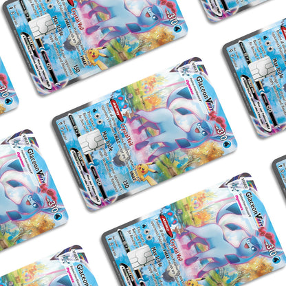 Flex Designs Credit Card Pokemon Rare Glaceon Card Window Skins - Anime Pokemon Credit Card & Debit Card Skin