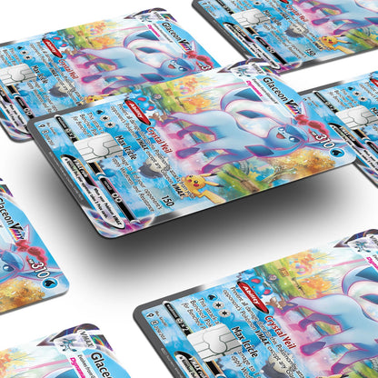 Flex Designs Credit Card Pokemon Rare Glaceon Card Window Skins - Anime Pokemon Credit Card & Debit Card Skin