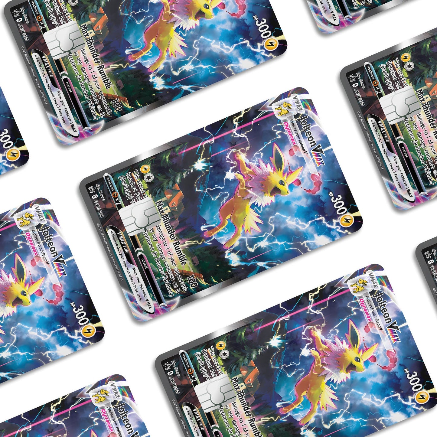 Flex Designs Credit Card Pokemon Rare Jolteon Card Window Skins - Anime Pokemon Credit Card & Debit Card Skin