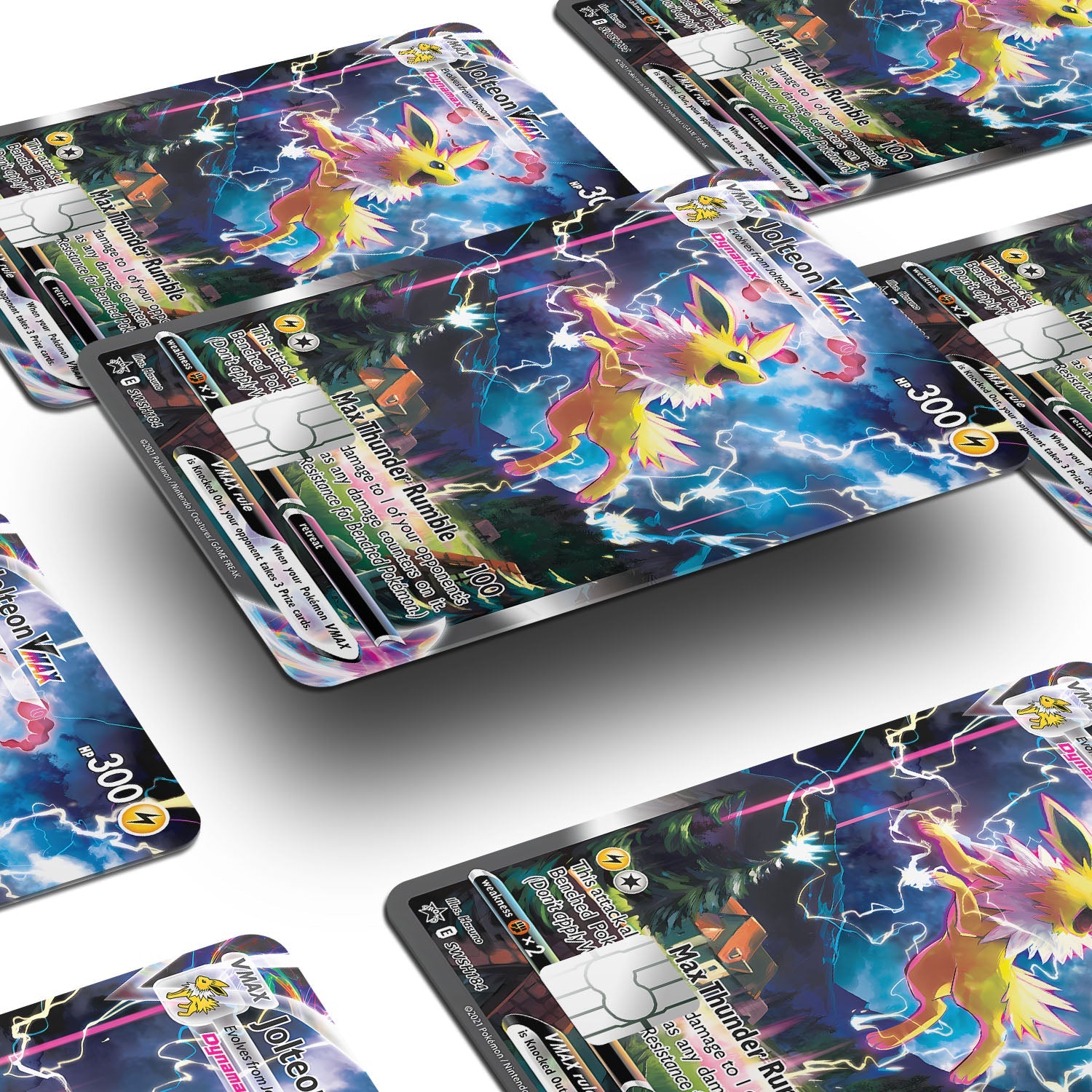 Flex Designs Credit Card Pokemon Rare Jolteon Card Window Skins - Anime Pokemon Credit Card & Debit Card Skin