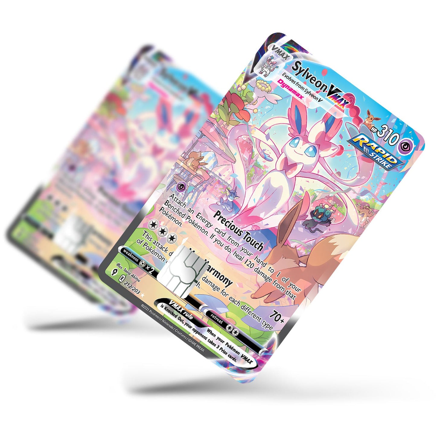 Flex Designs Credit Card Pokemon Rare Sylveon Card Full Skins - Anime Pokemon Credit Card & Debit Card Skin