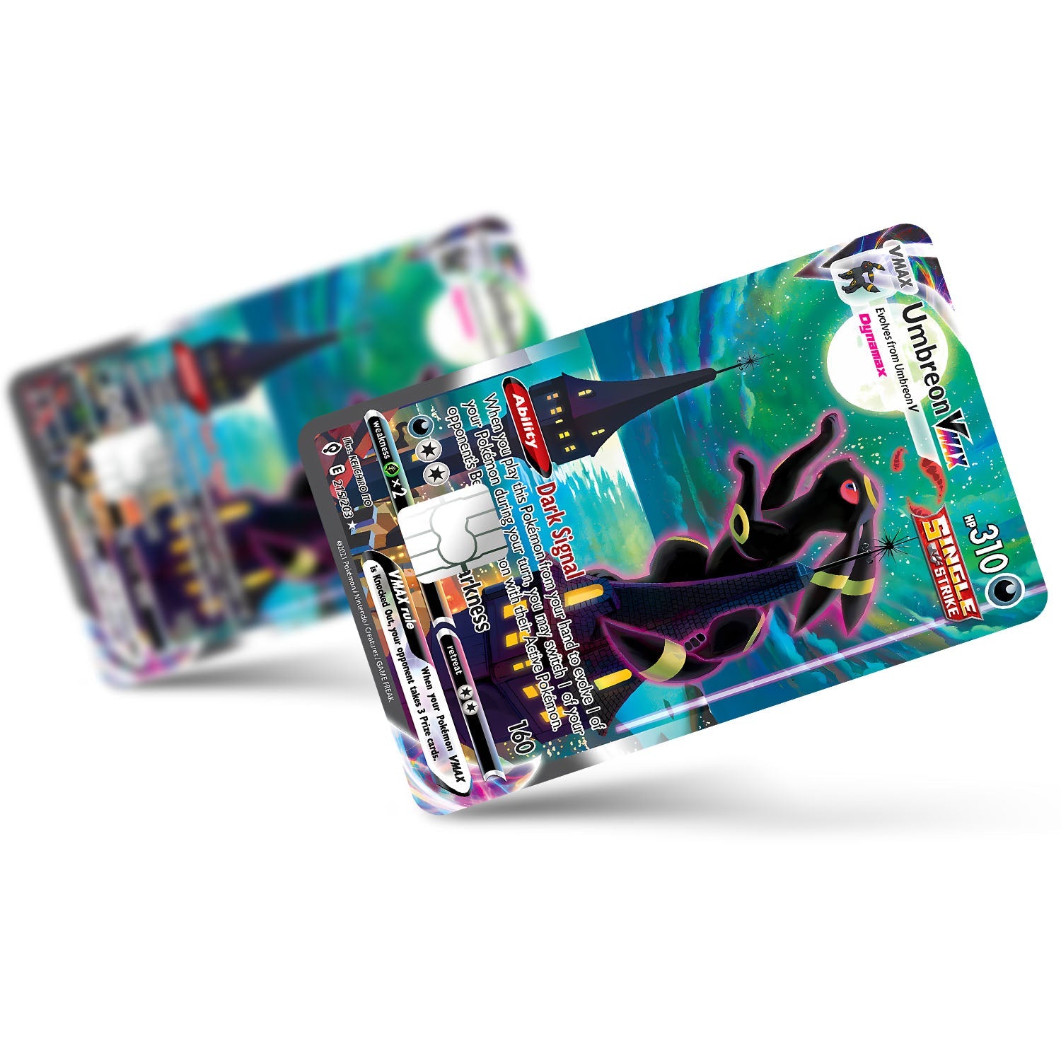 Flex Designs Credit Card Pokemon Rare Umbreon Card Full Skins - Anime Pokemon Credit Card & Debit Card Skin