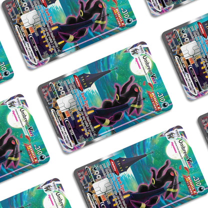 Flex Designs Credit Card Pokemon Rare Umbreon Card Window Skins - Anime Pokemon Credit Card & Debit Card Skin