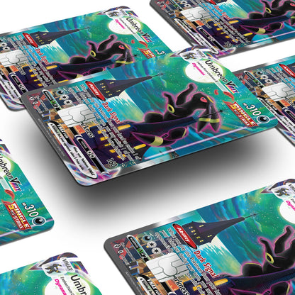 Flex Designs Credit Card Pokemon Rare Umbreon Card Window Skins - Anime Pokemon Credit Card & Debit Card Skin