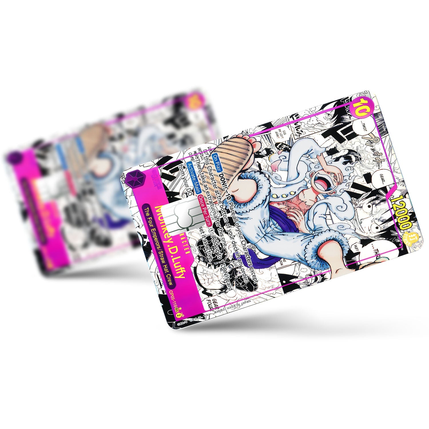 Flex Designs Credit Card Luffy Gear 5 Manga Limited Edition One Piece Card Full Skins - Anime One Piece Credit Card & Debit Card Skin