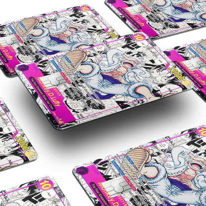 Flex Designs Credit Card Luffy Gear 5 Manga Limited Edition One Piece Card Window Skins - Anime One Piece Credit Card & Debit Card Skin