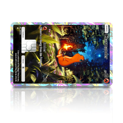 Flex Designs Credit Card Pokemon Charmander Pocket Card Full Skins - Anime Pokemon Credit Card & Debit Card Skin