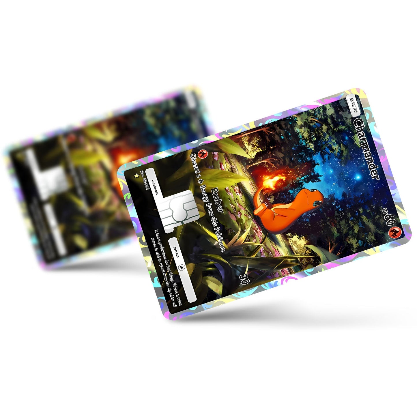Flex Designs Credit Card Pokemon Charmander Pocket Card Full Skins - Anime Pokemon Credit Card & Debit Card Skin