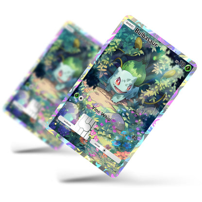 Flex Designs Credit Card Pokemon Bulbasaur Pocket Card Full Skins - Anime Pokemon Credit Card & Debit Card Skin
