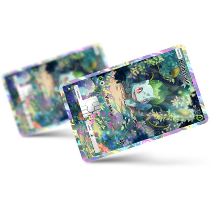 Flex Designs Credit Card Pokemon Bulbasaur Pocket Card Full Skins - Anime Pokemon Credit Card & Debit Card Skin