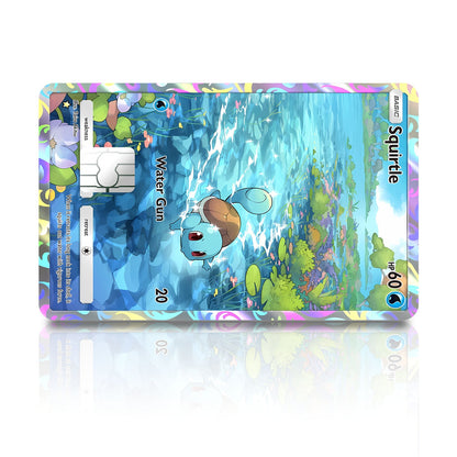 Flex Designs Credit Card Pokemon Squirtle Pocket Card Full Skins - Anime Pokemon Credit Card & Debit Card Skin