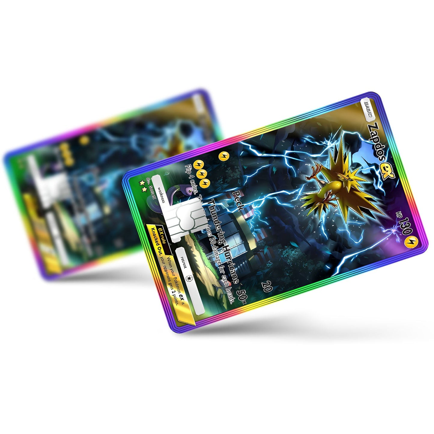 Flex Designs Credit Card Pokemon Zapdos Pocket Card Full Skins - Anime Pokemon Credit Card & Debit Card Skin