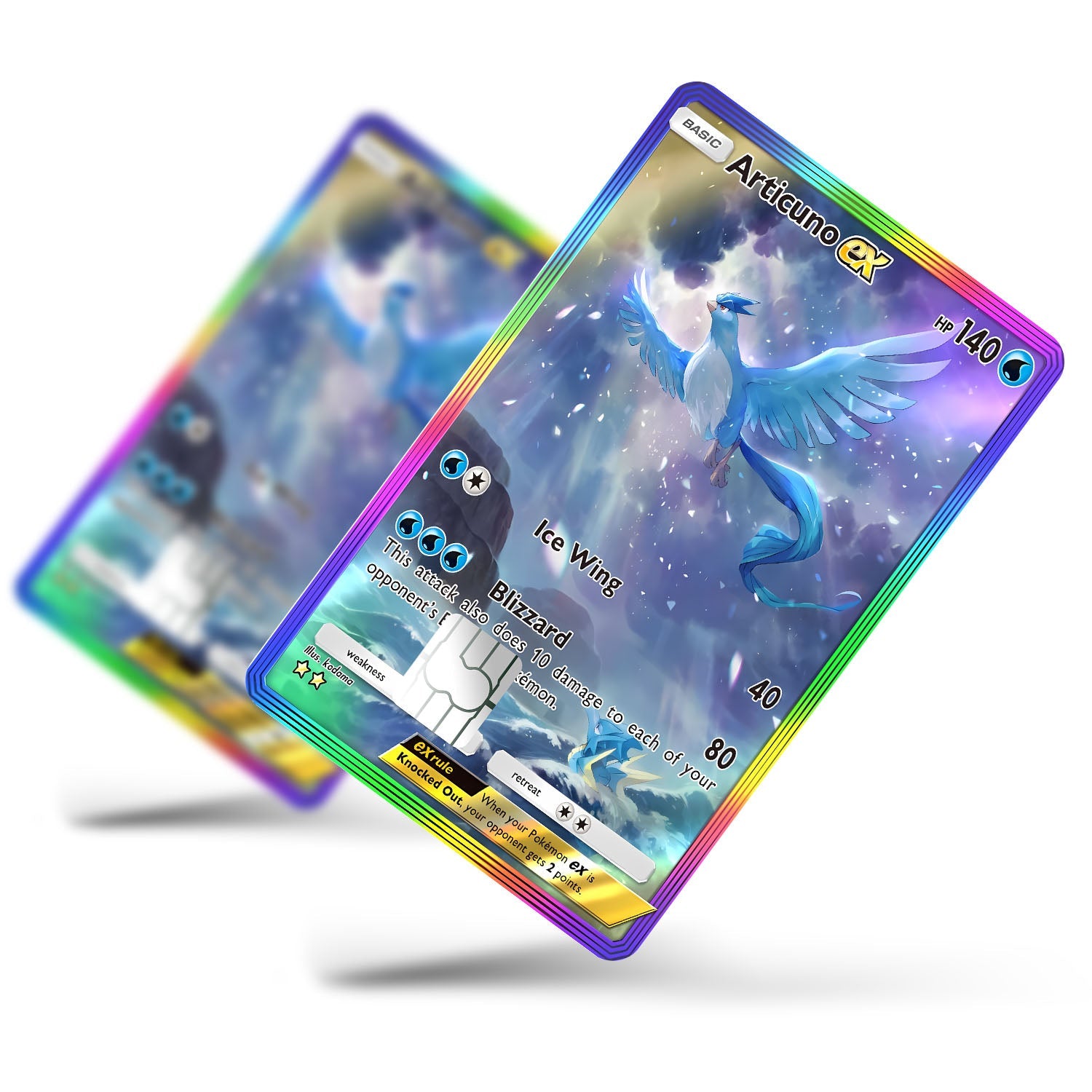 Flex Designs Credit Card Pokemon Articuno Pocket Card Full Skins - Anime Pokemon Credit Card & Debit Card Skin