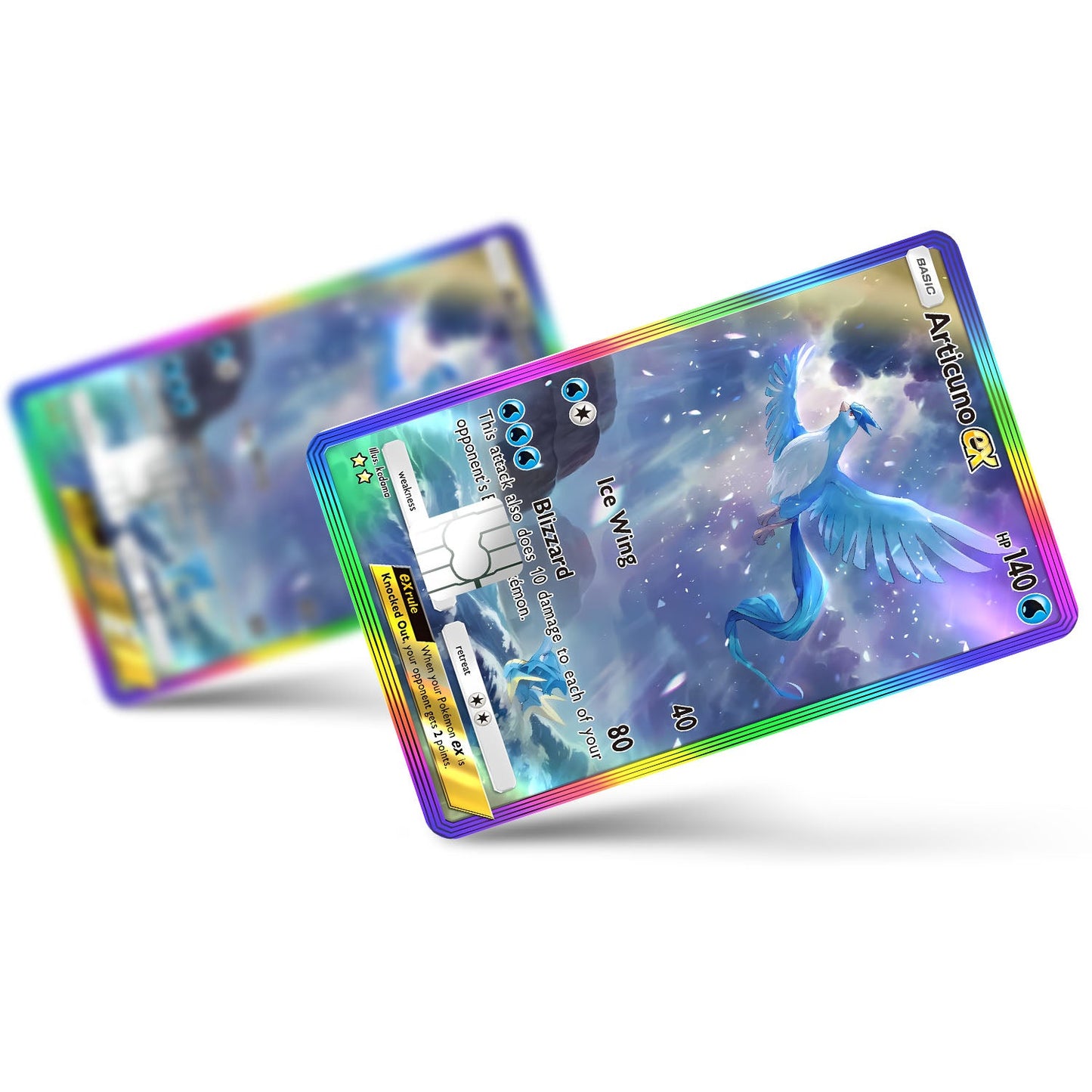 Flex Designs Credit Card Pokemon Articuno Pocket Card Full Skins - Anime Pokemon Credit Card & Debit Card Skin