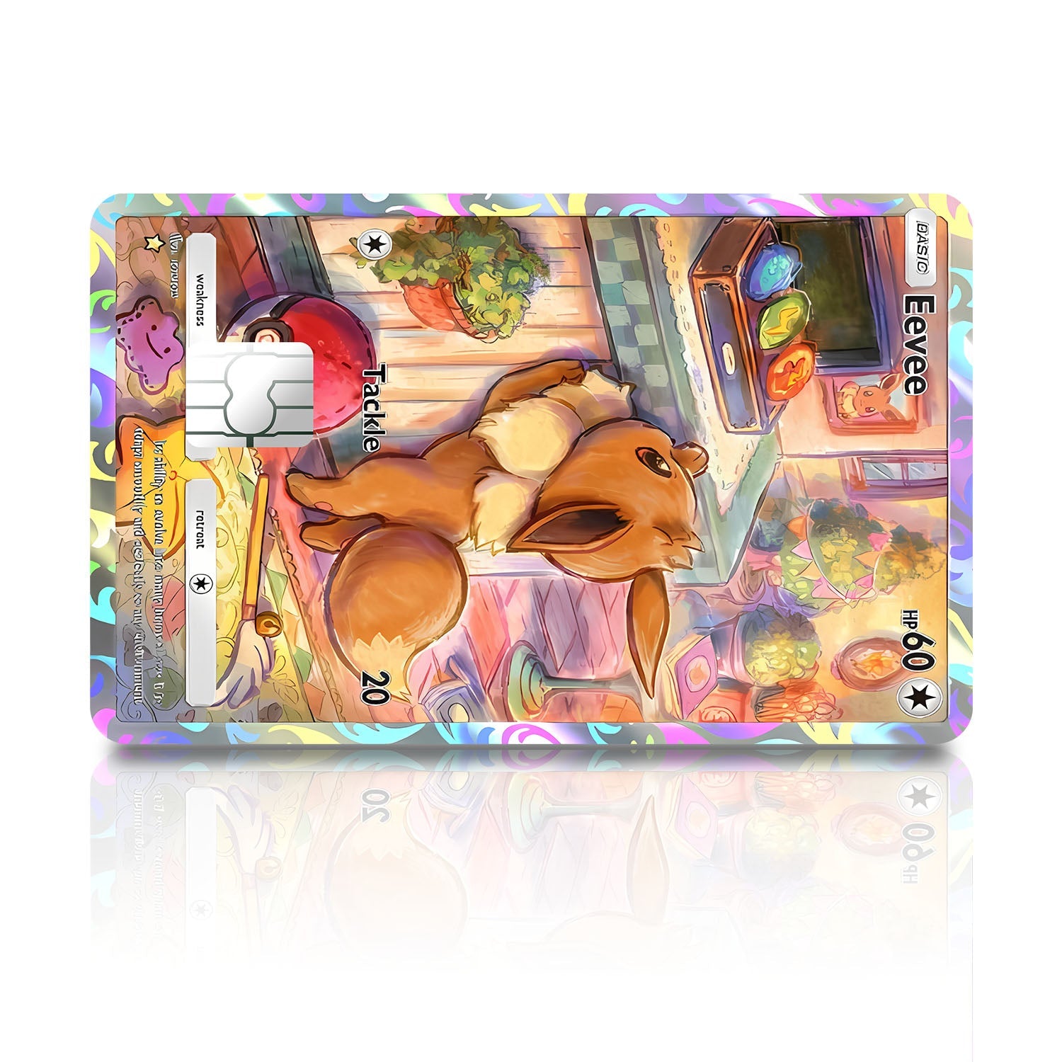 Flex Designs Credit Card Pokemon Eevee Pocket Card Full Skins - Anime Pokemon Credit Card & Debit Card Skin