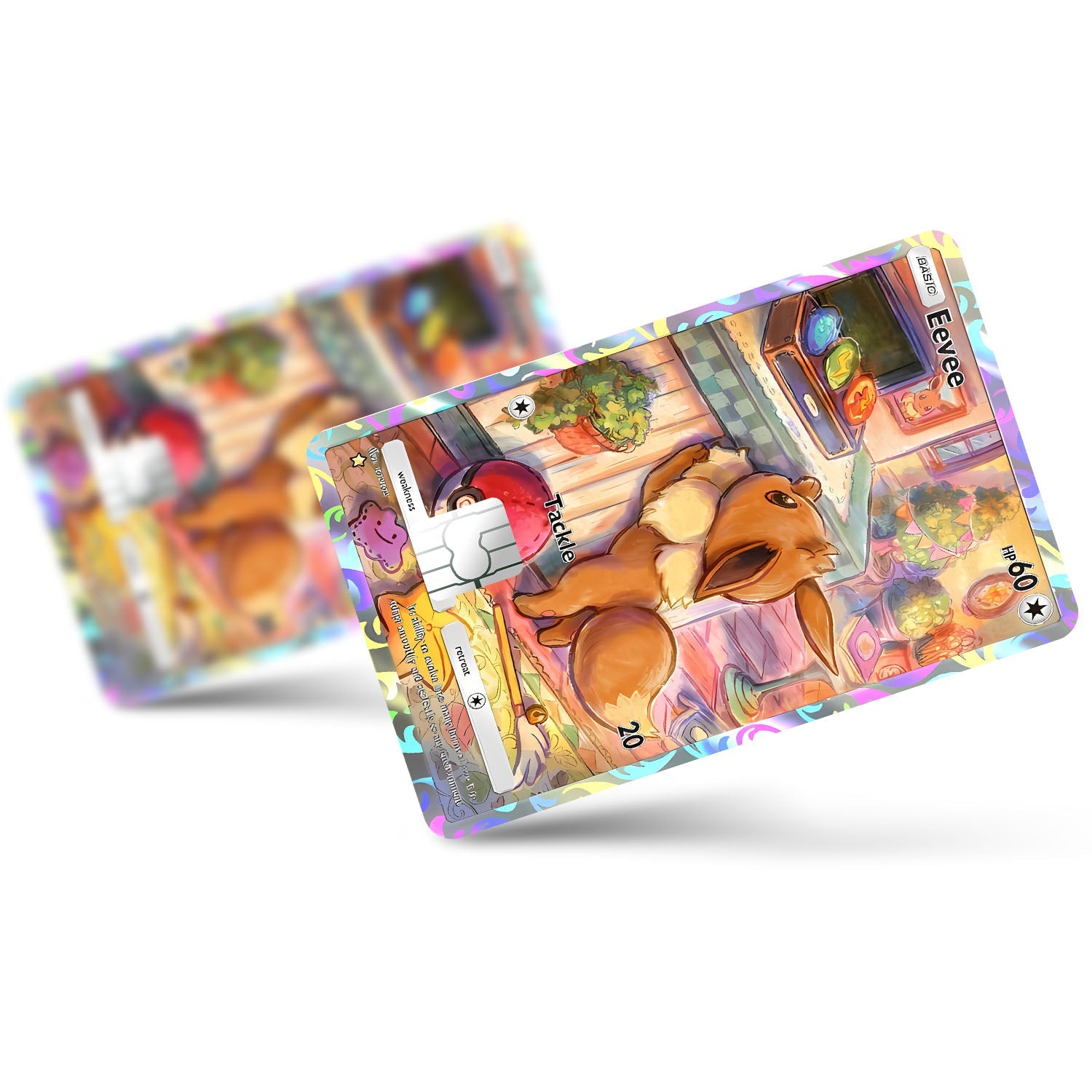 Flex Designs Credit Card Pokemon Eevee Pocket Card Full Skins - Anime Pokemon Credit Card & Debit Card Skin