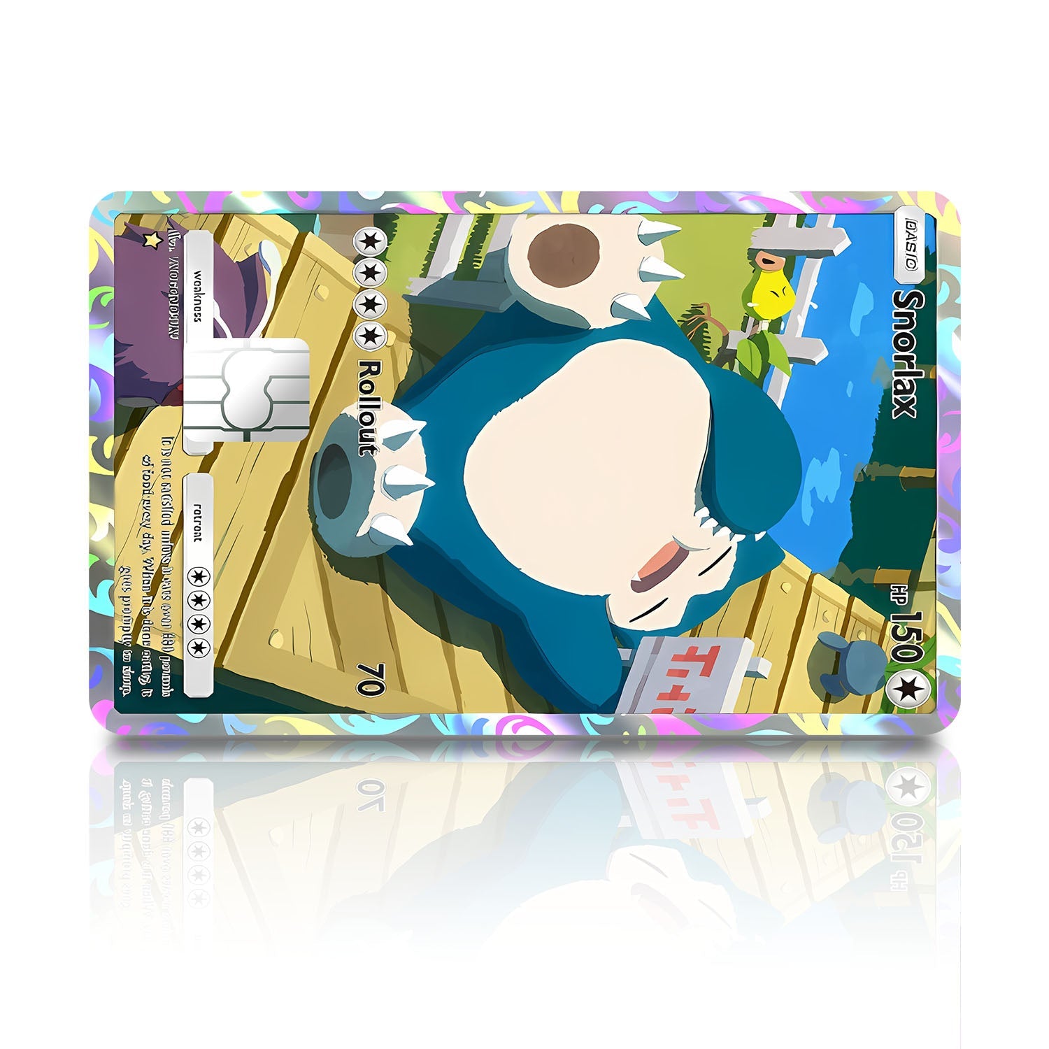 Flex Designs Credit Card Pokemon Snorlax Pocket Card Full Skins - Anime Pokemon Credit Card & Debit Card Skin