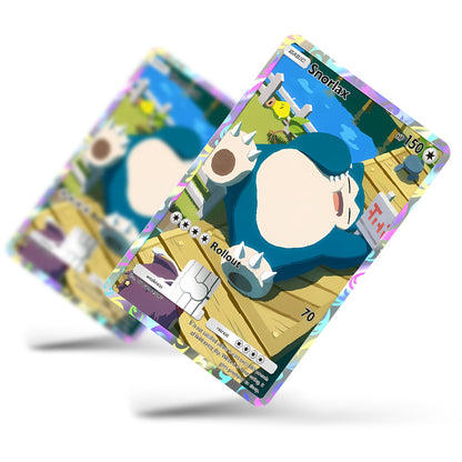 Flex Designs Credit Card Pokemon Snorlax Pocket Card Full Skins - Anime Pokemon Credit Card & Debit Card Skin