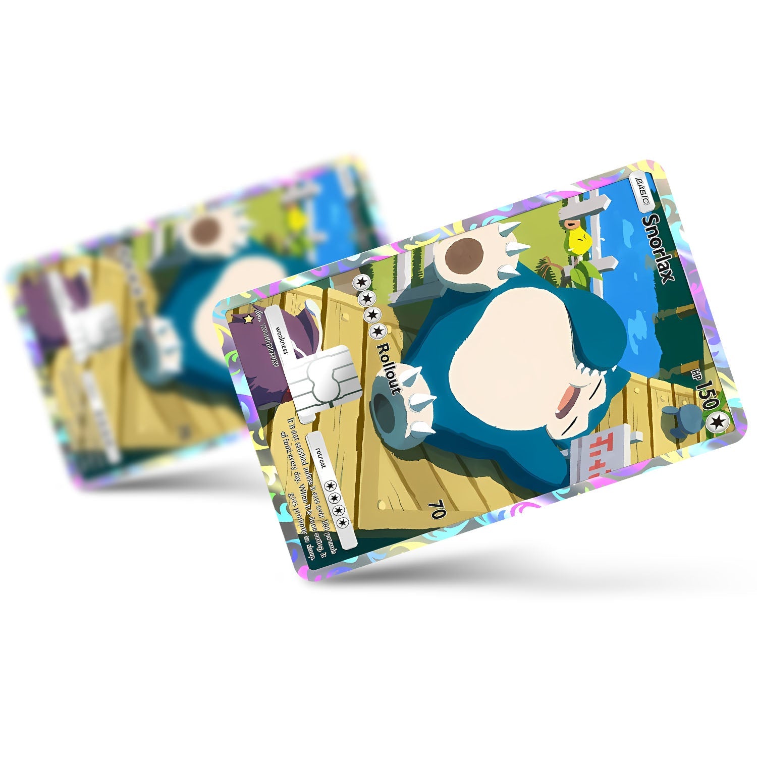 Flex Designs Credit Card Pokemon Snorlax Pocket Card Full Skins - Anime Pokemon Credit Card & Debit Card Skin