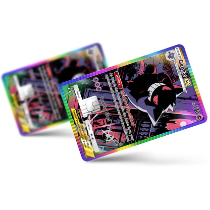 Flex Designs Credit Card Pokemon Gengar Pocket Card Full Skins - Anime Pokemon Credit Card & Debit Card Skin