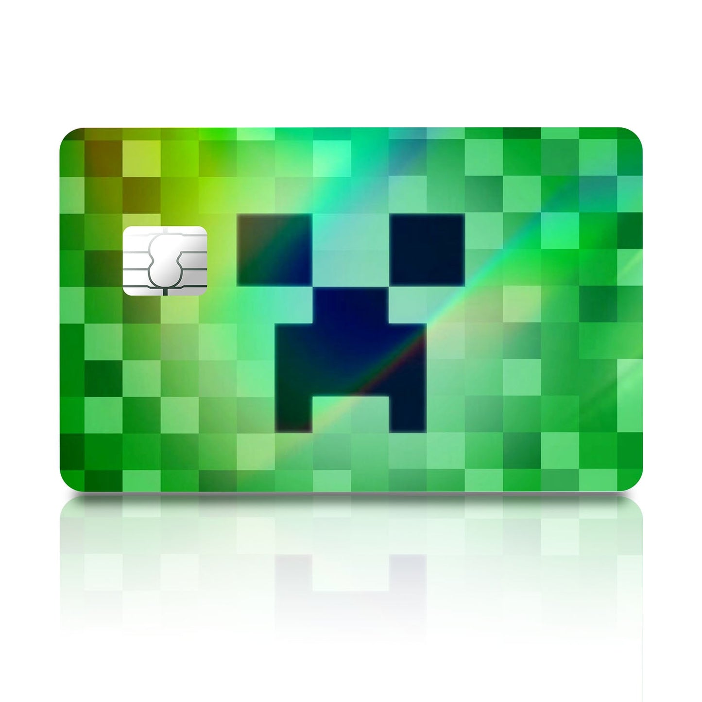 Flex Designs Holographic Credit Card Minecraft Creeper Full Skins - Gaming Minecraft Holographic Credit Card & Debit Card Skin