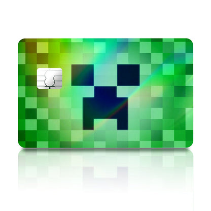 Flex Designs Holographic Credit Card Minecraft Creeper Full Skins - Gaming Minecraft Holographic Credit Card & Debit Card Skin