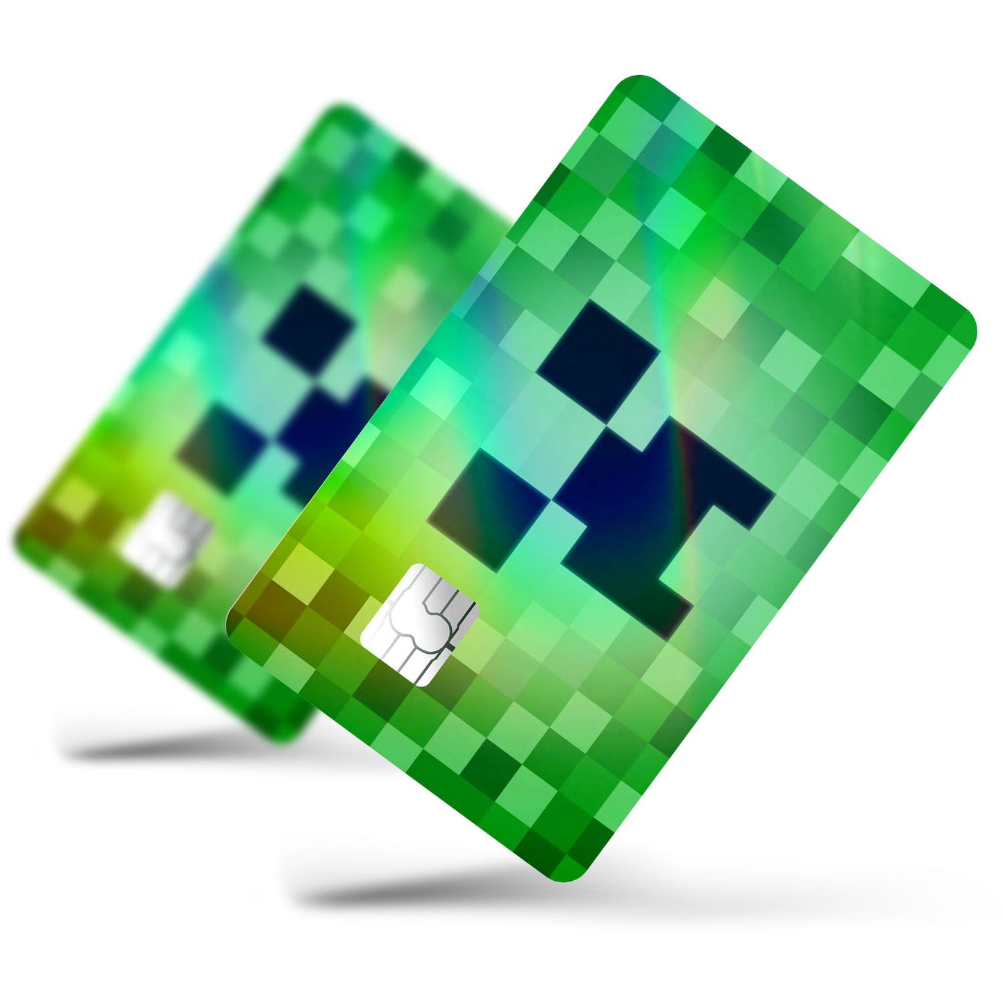 Flex Designs Holographic Credit Card Minecraft Creeper Full Skins - Gaming Minecraft Holographic Credit Card & Debit Card Skin