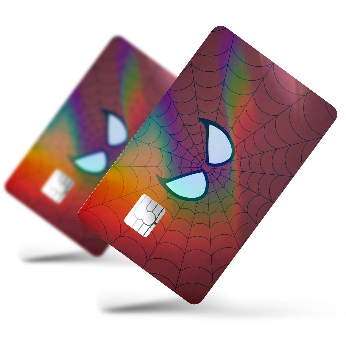 Flex Designs Holographic Credit Card Spiderman Face Full Skins - Superhero Spiderman Holographic Credit Card & Debit Card Skin