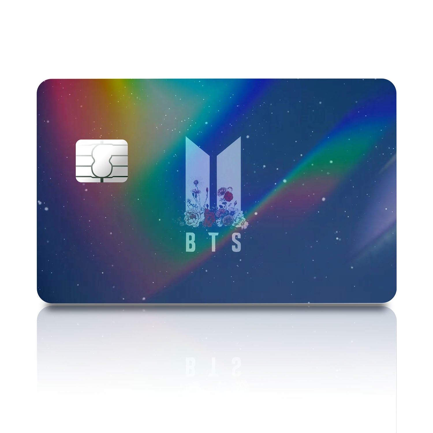 Flex Designs Holographic Credit Card BTS ARMY Full Skins - Artist Kpop Holographic Credit Card & Debit Card Skin