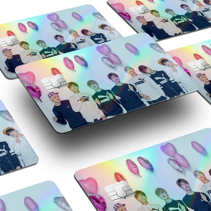 Flex Designs Holographic Credit Card BTS Window Skins - Artist Kpop Holographic Credit Card & Debit Card Skin
