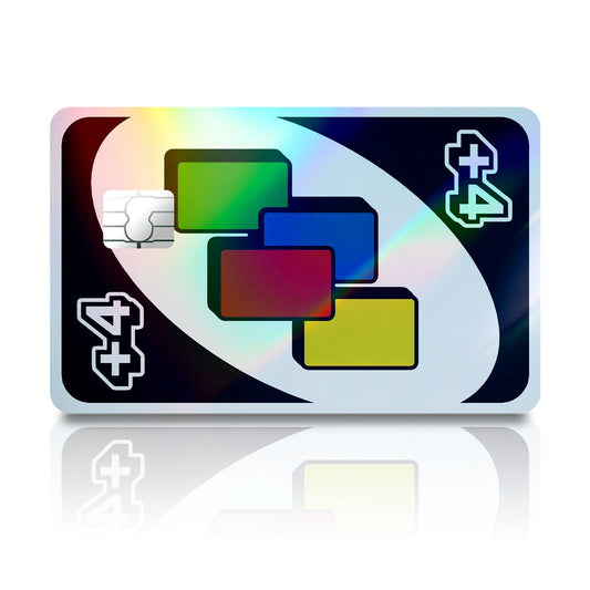 Flex Designs Holographic Credit Card Uno Plus 4 Full Skins - Meme  Holographic Credit Card & Debit Card Skin