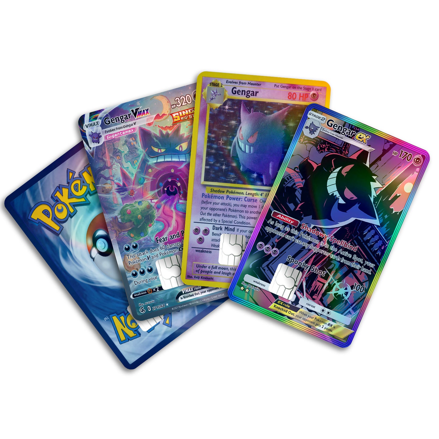 Pokemon Gengar Forms Holographic Bundle Credit Card & Debit Card Skin