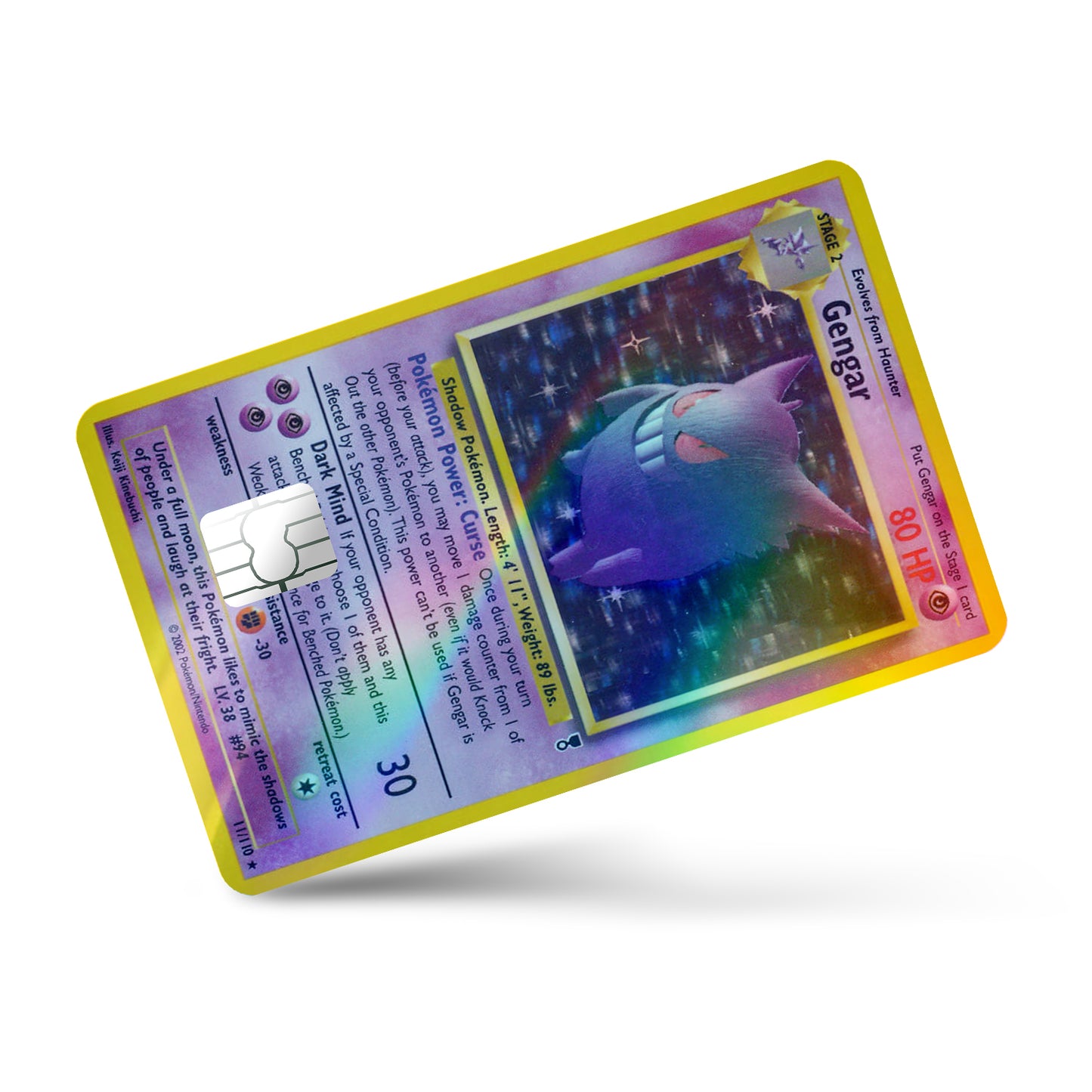 Pokemon Gengar Forms Holographic Bundle Credit Card & Debit Card Skin