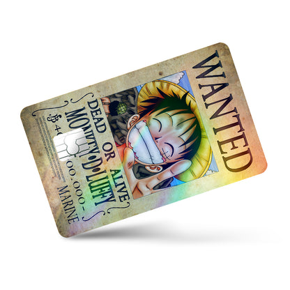 One Piece Monkey D Luffy Holographic Bundle Credit Card & Debit Card Skin