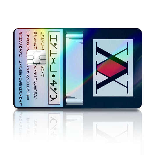 Flex Designs Holographic Credit Card Hunter x Hunter Licence Card Full Skins - Anime Hunter x Hunter Holographic Credit Card & Debit Card Skin