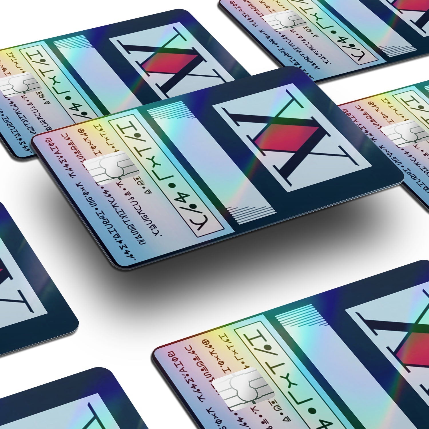 hunter x hunter card sleeves Hunter x Hunter Licence Card Holographic Credit Card Holographic Credit Card & Debit Card Skin – Flex Design Store
