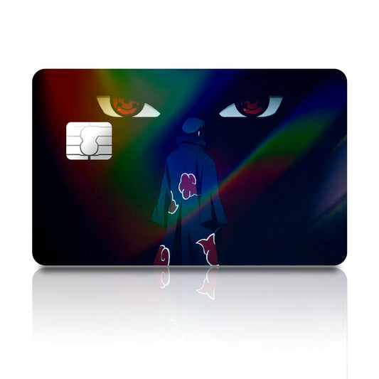 Flex Designs Holographic Credit Card Itachi Tsukuyomi Full Skins - Anime Naruto Holographic Credit Card & Debit Card Skin
