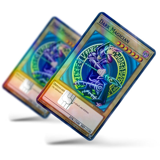Flex Designs Holographic Credit Card Yugioh Dark Magician Full Skins - Anime Yu-Gi-Oh Holographic Credit Card & Debit Card Skin