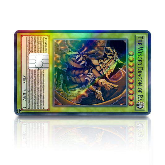 Flex Designs Holographic Credit Card Yugioh Winged Dragon of Ra Full Skins - Anime Yu-Gi-Oh Holographic Credit Card & Debit Card Skin