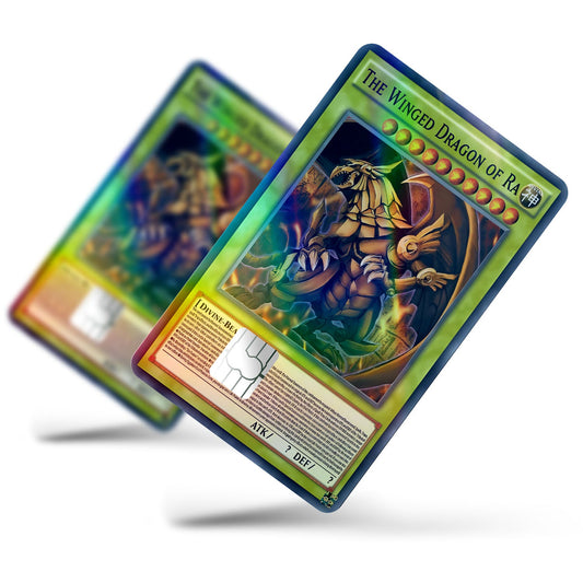 Flex Designs Holographic Credit Card Yugioh Winged Dragon of Ra Full Skins - Anime Yu-Gi-Oh Holographic Credit Card & Debit Card Skin