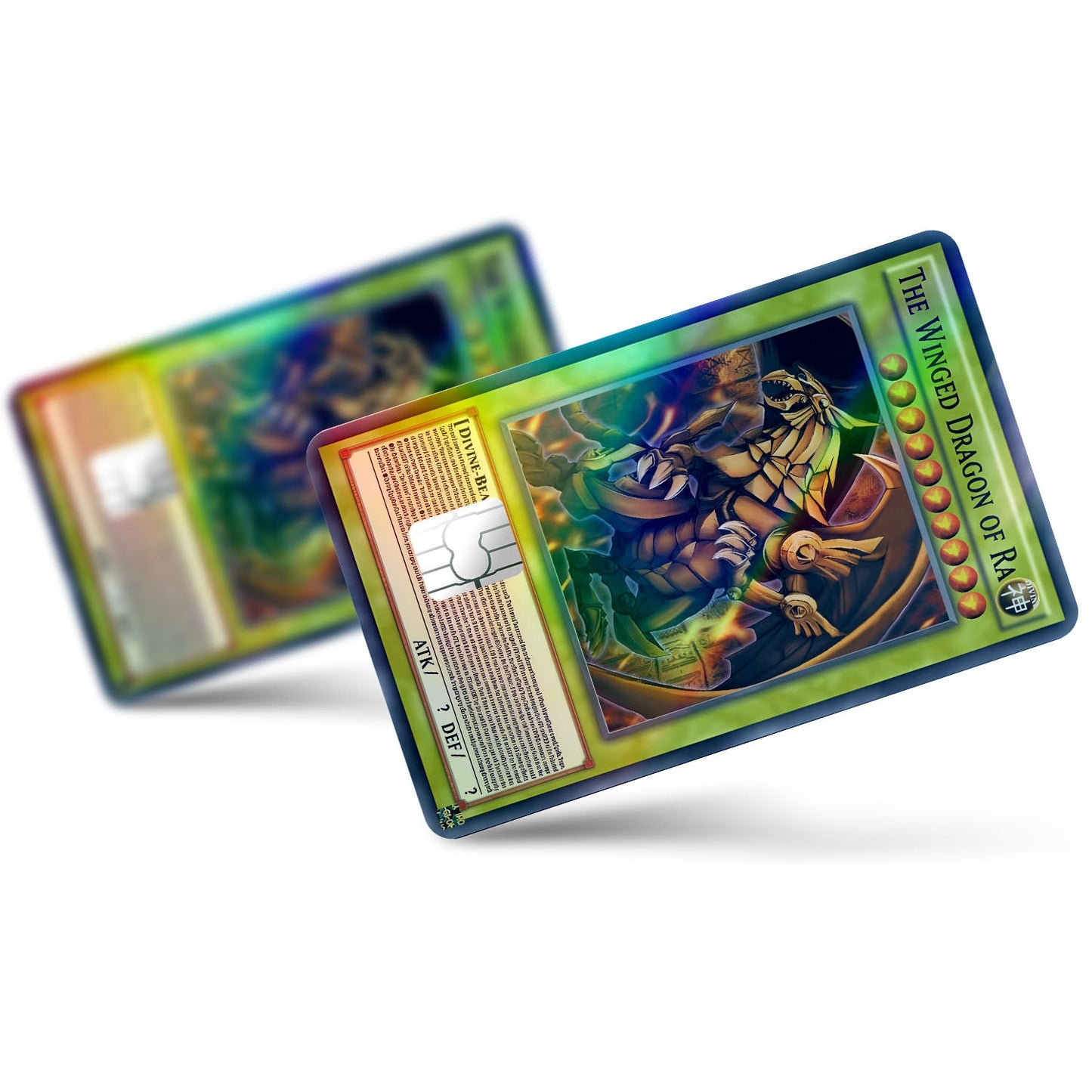 Flex Designs Holographic Credit Card Yugioh Winged Dragon of Ra Full Skins - Anime Yu-Gi-Oh Holographic Credit Card & Debit Card Skin