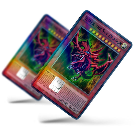 Flex Designs Holographic Credit Card Yugioh Slifer the Sky Dragon Full Skins - Anime Yu-Gi-Oh Holographic Credit Card & Debit Card Skin